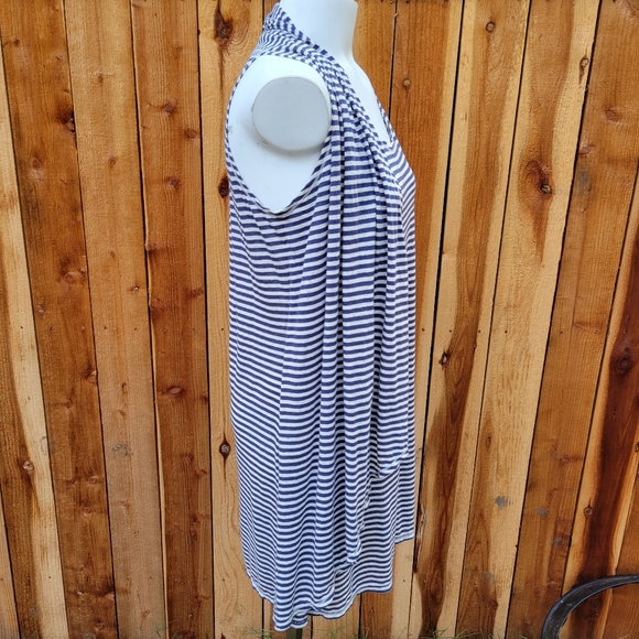 Max Studio Sleeveless Stripe Knit Dress Size S - Picture 2 of 8